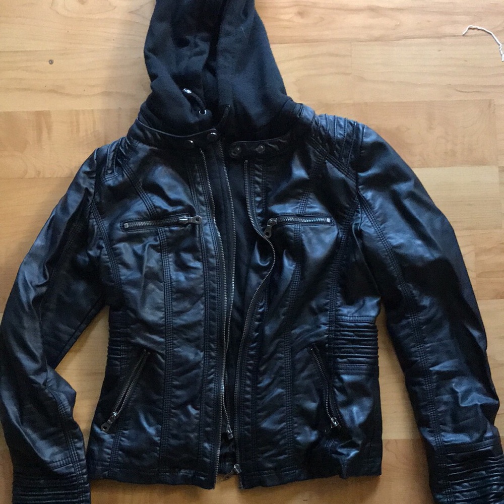 Faux leather jacket